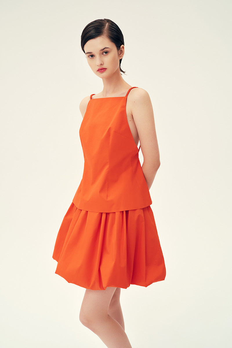 LINSEY TANK TOP IN TANGERINE - CULT MIA