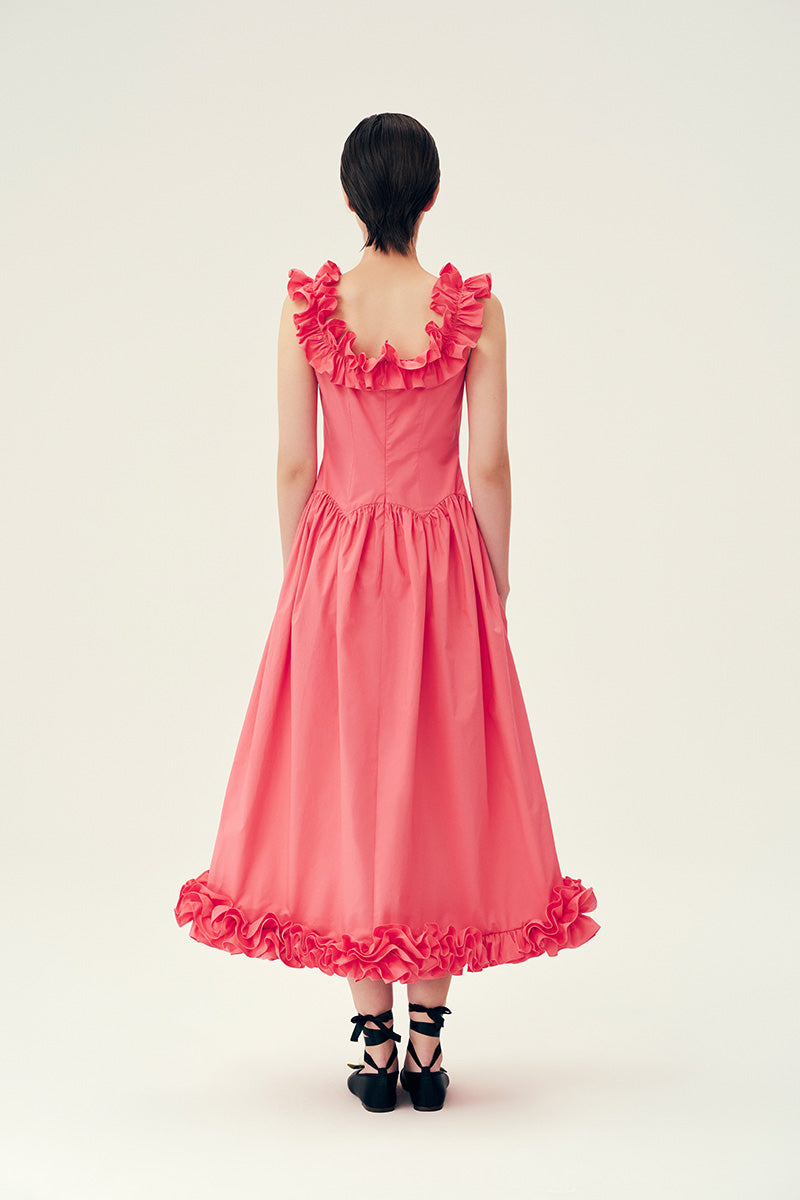DOLORES DRESS IN WATERMELON - CULT MIA