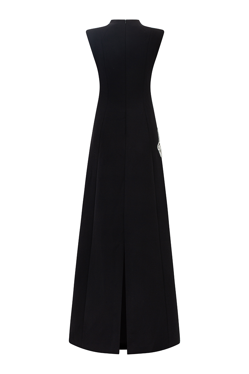 FLARED CAPE SLEEVES STRAIGHT MIDI DRESS - CULT MIA
