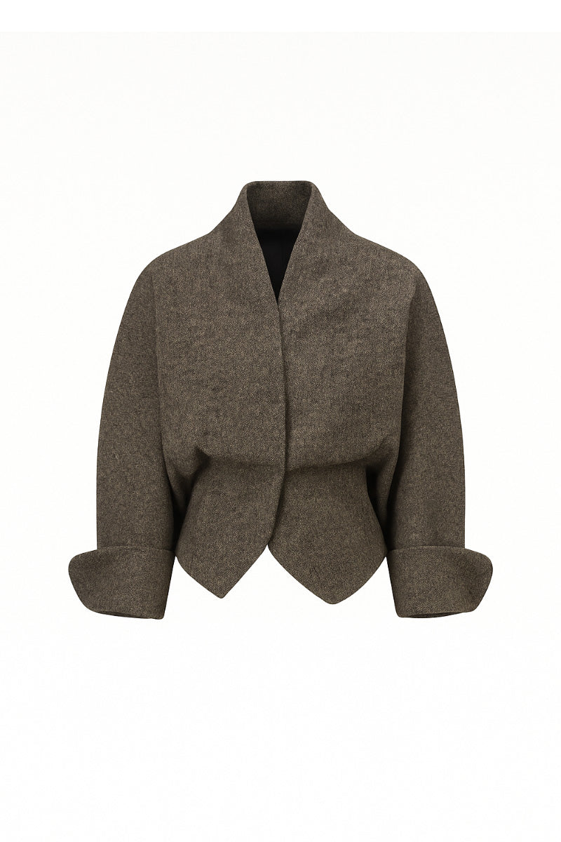 SHAWL COLLAR VOLUME JACKET
