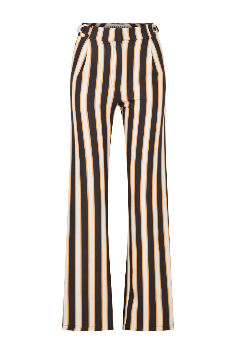 PANTS IN BROWN BLACK STRIPED