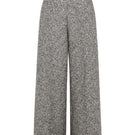 Gray tweed straight pants by Levia featuring a tailored fit and classic design, shown on a neutral background.