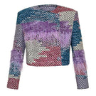 Lalo Avril multicolor jacket with vibrant patterns, lightweight design, and adjustable collar, perfect for casual wear.