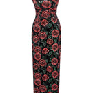 Nana Gotti rose corduroy gown with long sleeves, soft fabric, and a relaxed fit, displayed hanging on a white background.