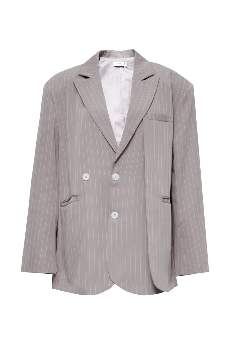 DAWN GRAY OVERSIZED BLAZER - CULT MIA