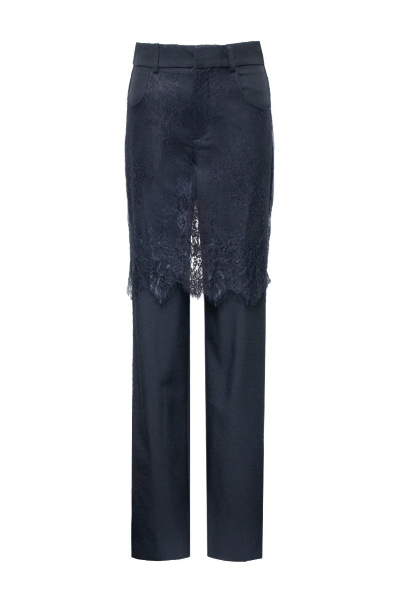 NONA BLACK STRAIGHT LEG PANTS - CULT MIA