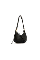 Black Denise mini shoulder bag by Vikele Studio with sleek design and compact size, perfect for casual and evening wear.