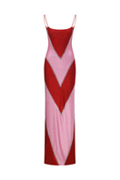 Sudi Etuz fully rhinestone bodycon maxi dress with shimmering embellishments, fitted silhouette, and sleeveless design.