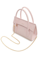 VIKELE STUDIO mini top handle bag in powder pink, stylish and compact, perfect for everyday use.