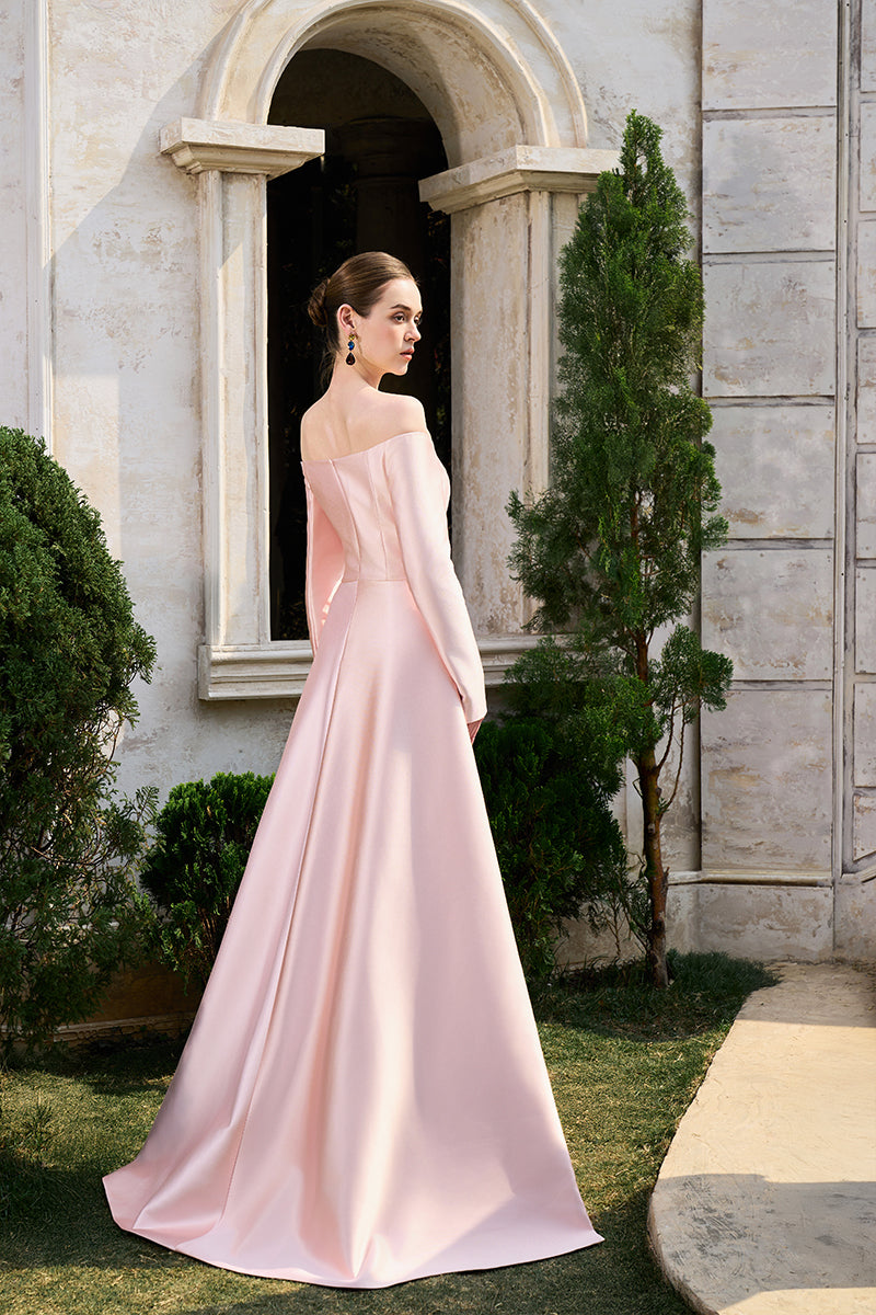 OFF-SHOULDER BAMBOO TAFFETA GOWN | CULT MIA | Tracy Studio OFF-SHOULDER BAMBOO TAFFETA GOWN | CULT MIA | Tracy Studio