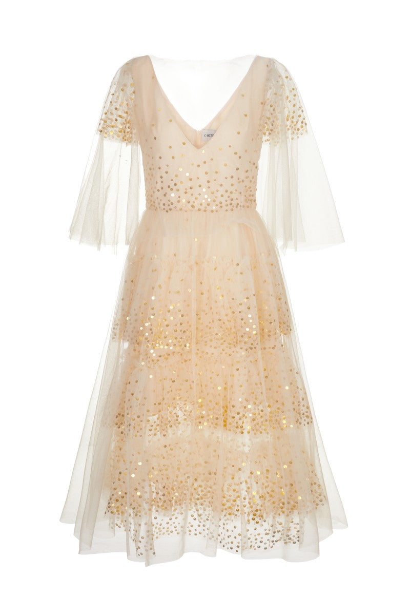 ELLEN BEIGE DRESS - CULT MIA