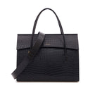 Black CELINE shoulder bag from VIKELE STUDIO with sleek design and structured silhouette, featuring a top handle and shoulder strap.