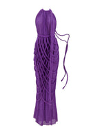 Kasia Kulenty Vera gown in violeta, a stylish maxi dress with flowing fabric and elegant design, perfect for formal occasions.