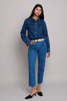 TT Studios Daryl Jean in Main St. featuring classic denim style, front pockets, and a slim fit design.