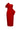 KIRA RED MIDI DRESS WITH SIDE BOW