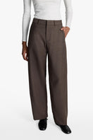Acaria Studio Sahara Pants in Coffee, showcasing relaxed fit, soft fabric, and stylish design for casual wear.