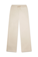 Cream women's pants by La Granni, featuring a relaxed fit and stylish design, shown on a model.