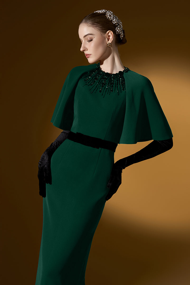 green tulip dress Green Tulip Print Alice Maxi Dress