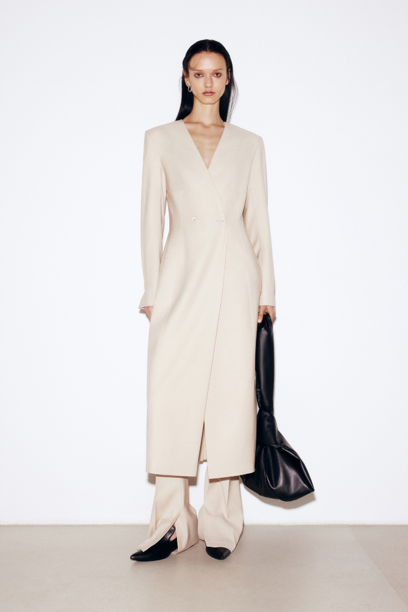 BEIGE BLAZER-DRESS - CULT MIA