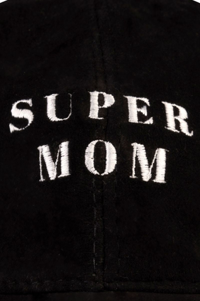 Bassigue super mom embroidered hat with adjustable strap and stylish design, perfect for casual wear.