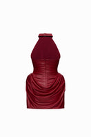 Red Naomi mini dress by Balykina, featuring a stylish, fitted silhouette with elegant details, perfect for fashionable occasions.
