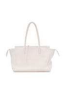 Off-white shoulder tote bag by Vikele Studio featuring a spacious design and stylish shoulder strap.