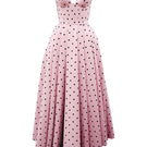 Do Long Urban Bloom midi dress featuring a floral print, sleeveless design, and knee-length cut on a model.