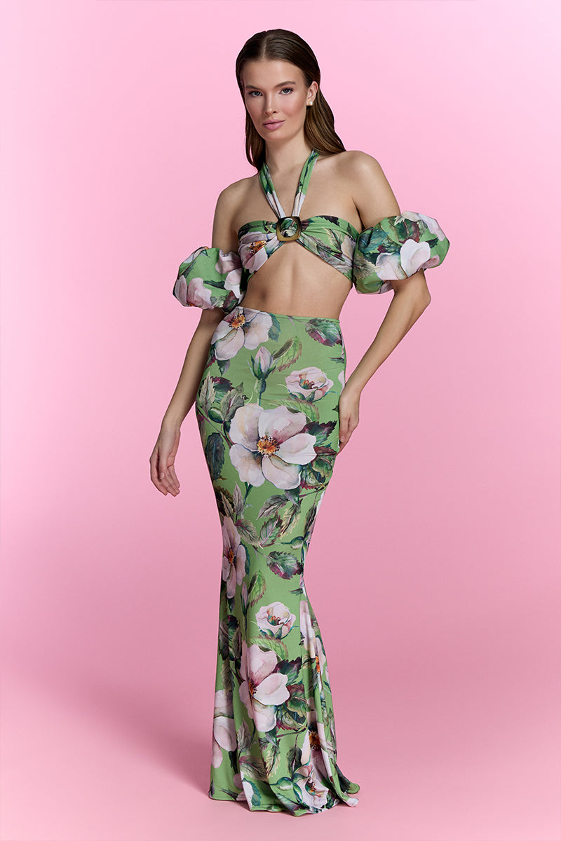 Nur Karaata Oceanette co-ords set featuring a stylish matching top and pants in a modern, vibrant design.