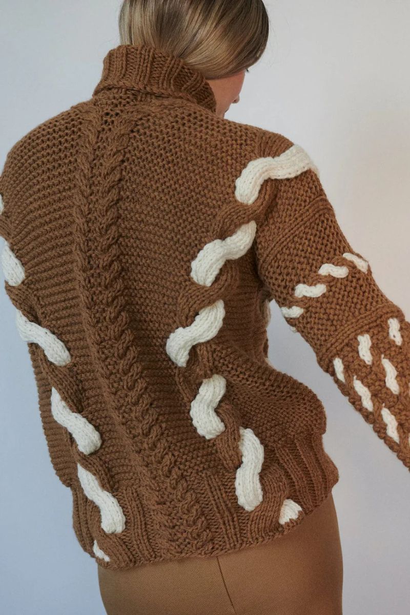 BARBORA TURTLENECK IN ACORN - CULT MIA