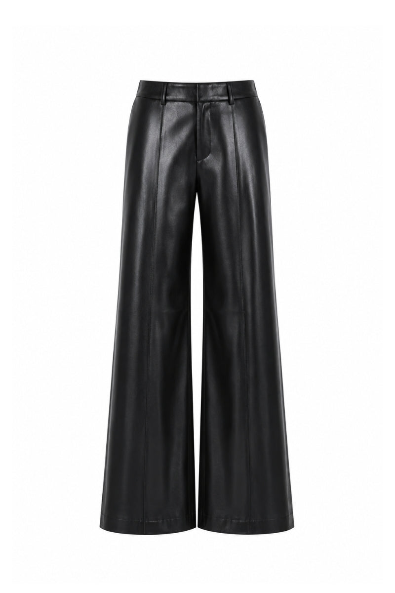 Lili Blanc vegan core trousers, stylish pants with a tailored fit, featuring a sleek design and eco-friendly fabric.