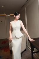 White Plan HIGHRAP co-ord set featuring stylish matching top and pants, perfect for casual or trendy everyday wear.