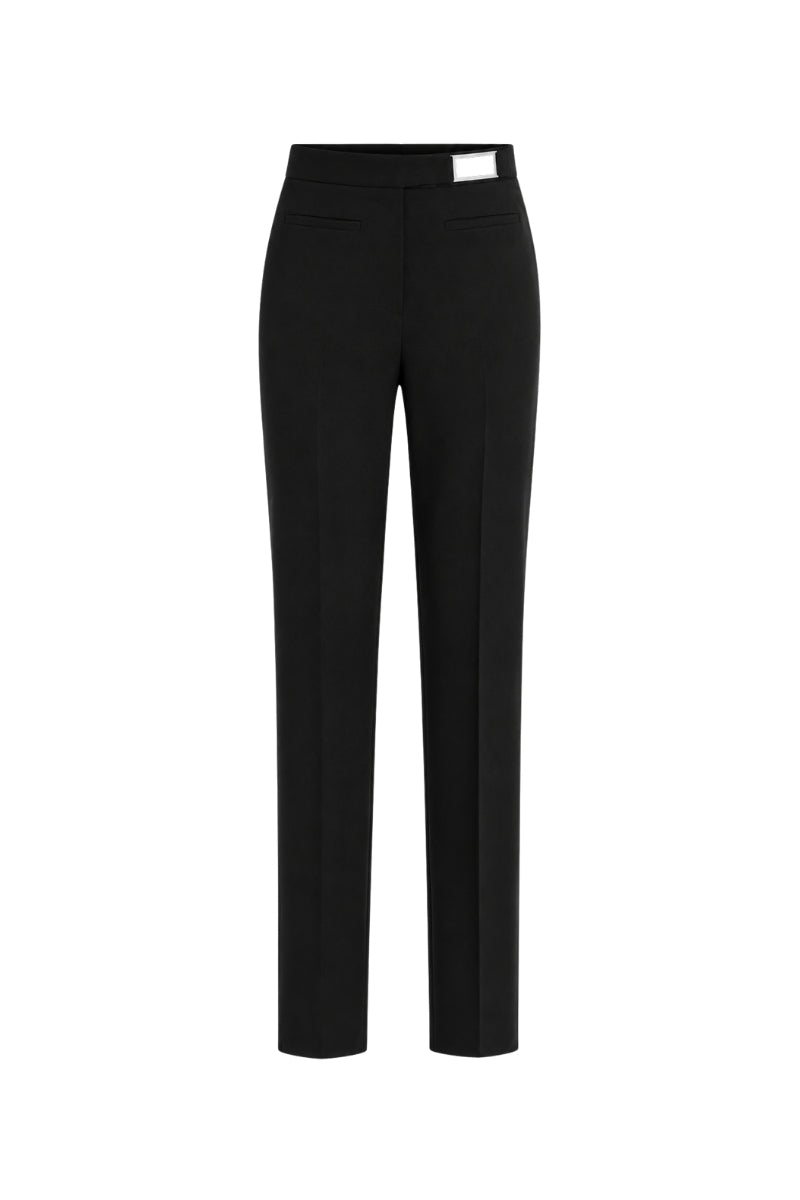 ARCED CREPE TROUSERS