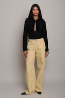 TT Studios Audrey Jean in Rodeo Dr. denim jeans featuring a classic fit and stylish design, shown on a model.