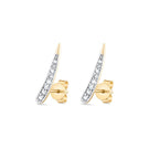 Sara Shala Comete Diamond Earrings featuring sparkling diamonds set in elegant earring design.