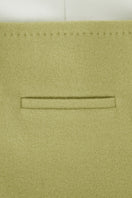 JINSUN green maxi pencil skirt with a fitted silhouette, displayed on a hanger against a neutral background.