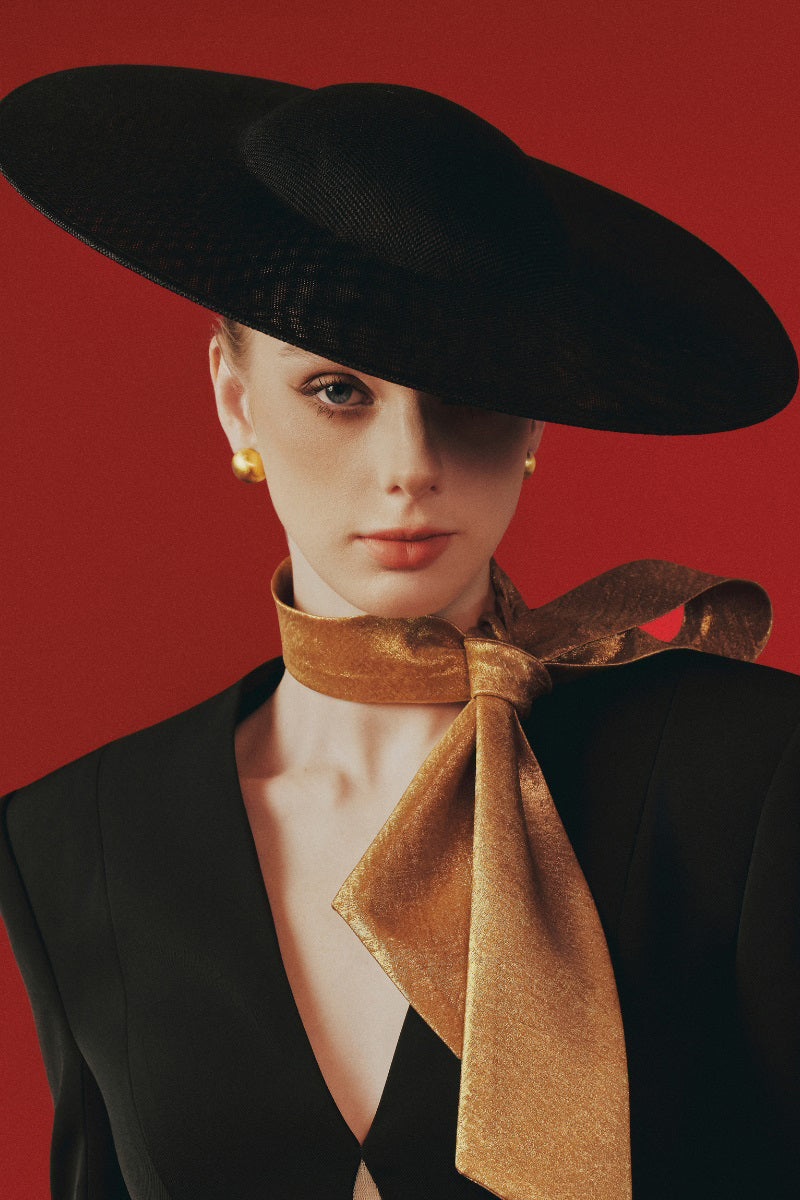 Heather maxi dress by Margée Atelier, flowing fabric and elegant design, shown on a model.