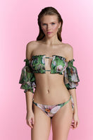 Golden Aura bikini from Nur Karaata featuring a stylish, vibrant design with adjustable straps and a flattering fit.