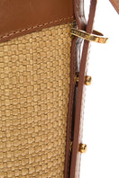 Beige shoulder bucket bag by Vikele Studio with a rounded shape and shoulder strap, stylish and spacious for everyday use.