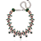 Aidan & Ice Solace Blush Necklace featuring a delicate pink pendant on a fine chain, displayed on a neutral background.