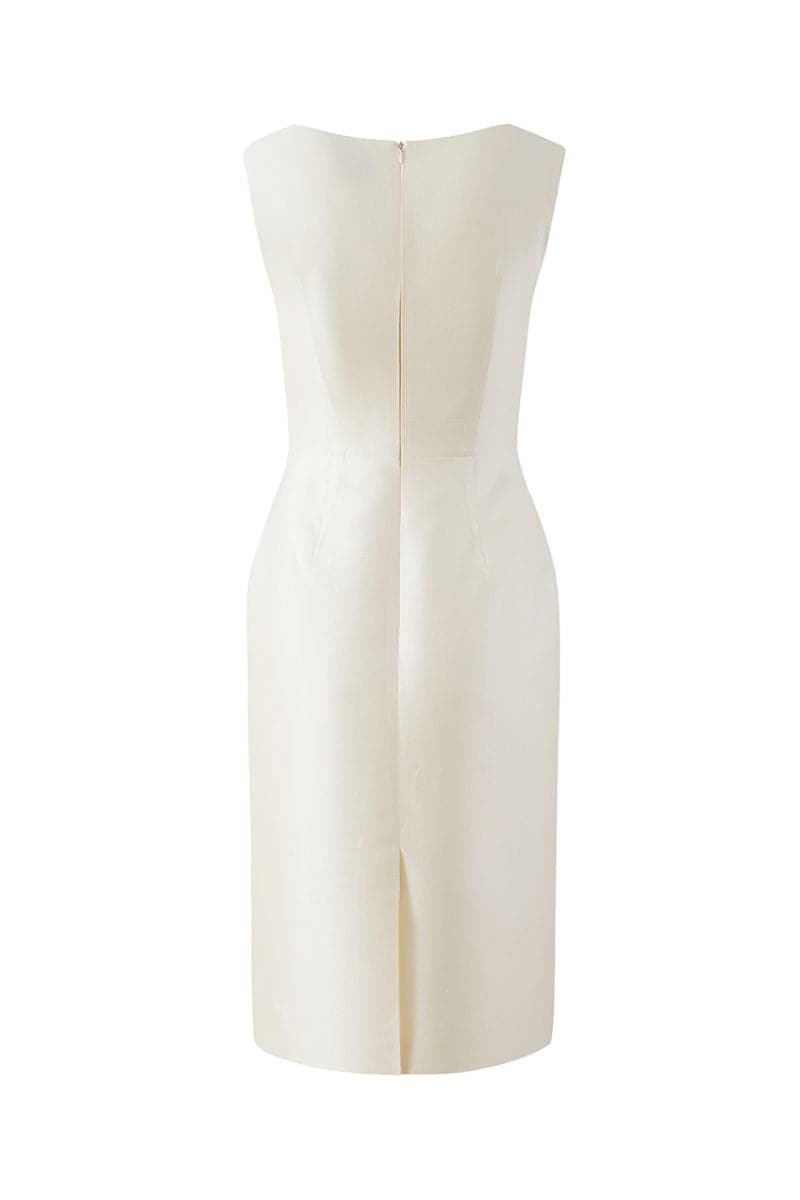 IVORY ROSE APPLIQUÉ DRESS - CULT MIA