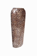 BalYKINA sequin midi skirt with leopard print pattern, stylish and shimmering, perfect for fashionable outfits