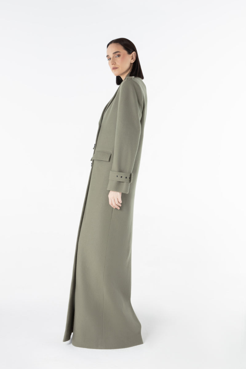 Lili Blanc Luxe Coat featuring a stylish, tailored design in a luxurious fabric, perfect for a sophisticated winter look.