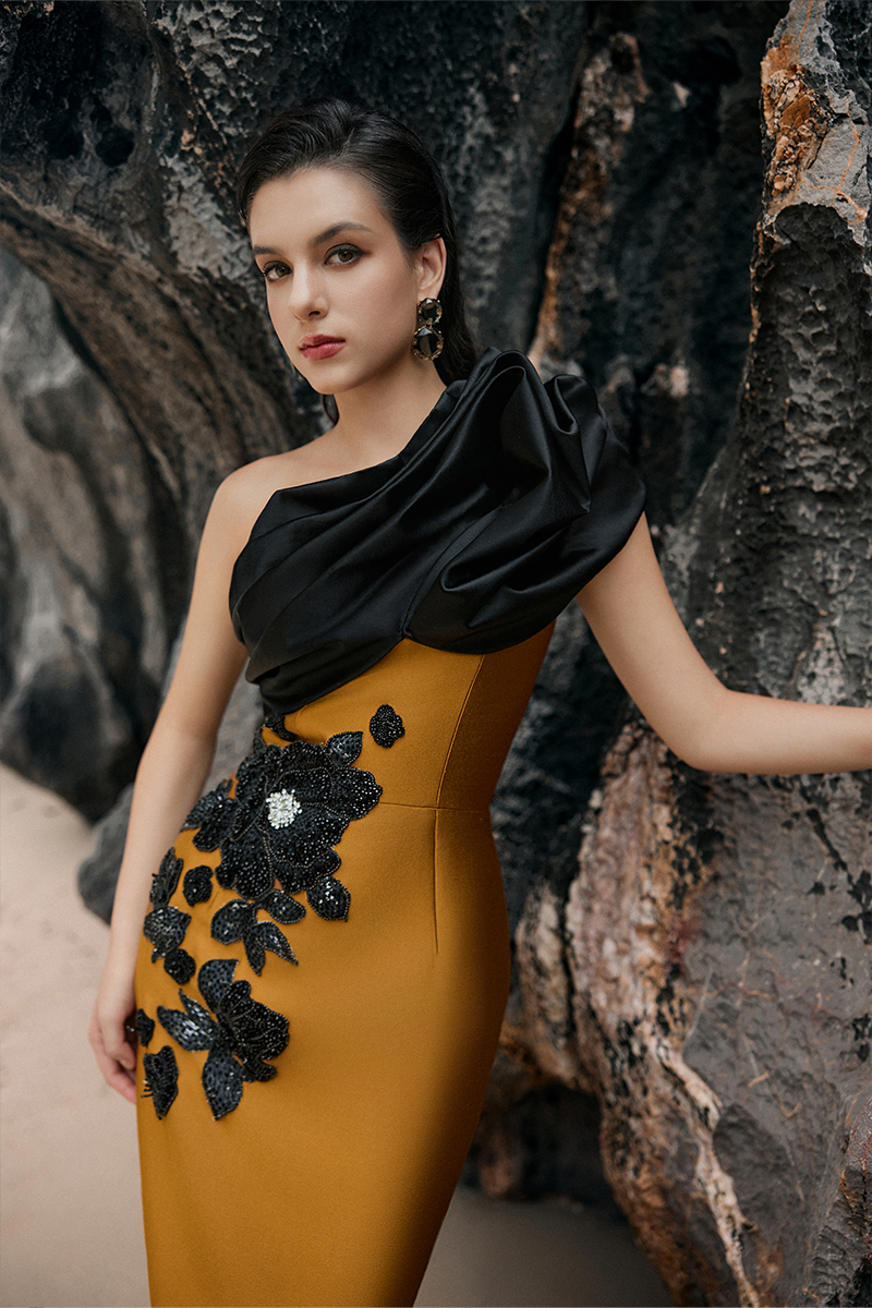 BAMBOO TAFFETA GOWN - CULT MIA