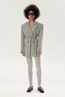 LARETAGGIO VARI wool gray blazer, tailored fit with structured lapels and classic design, suitable for formal or casual wear.
