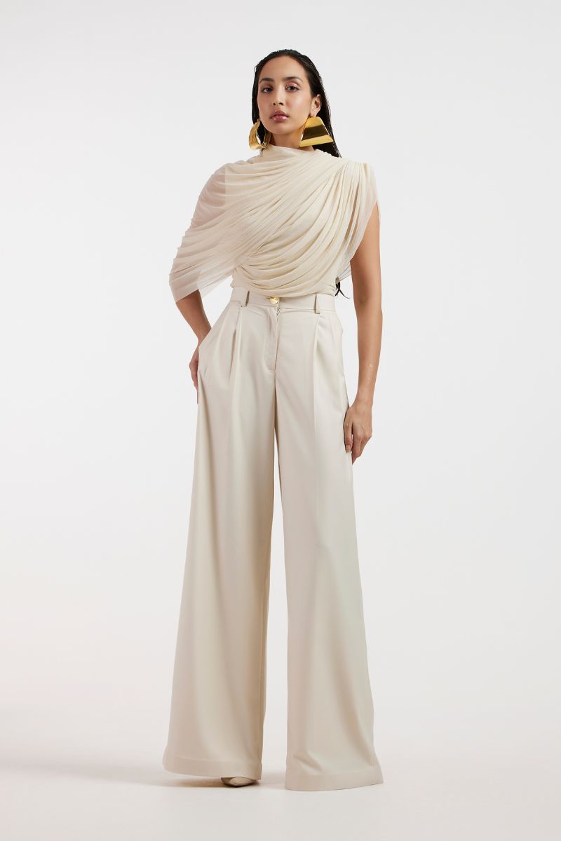 Deme By Gabriella Selene loose fit co-ord set with matching top and pants in soft fabric, stylish and comfortable for casual wear.