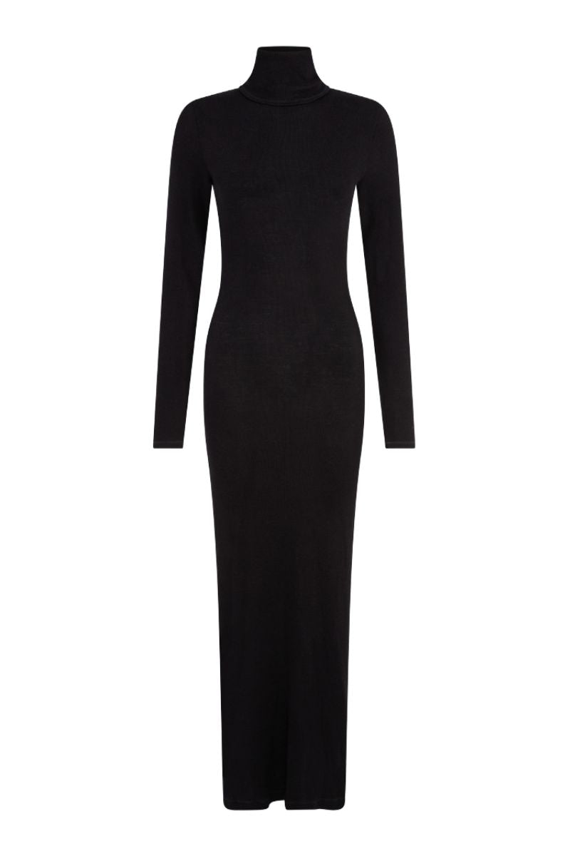 LONG SLEEVE DRESS IN BLACK - CULT MIA