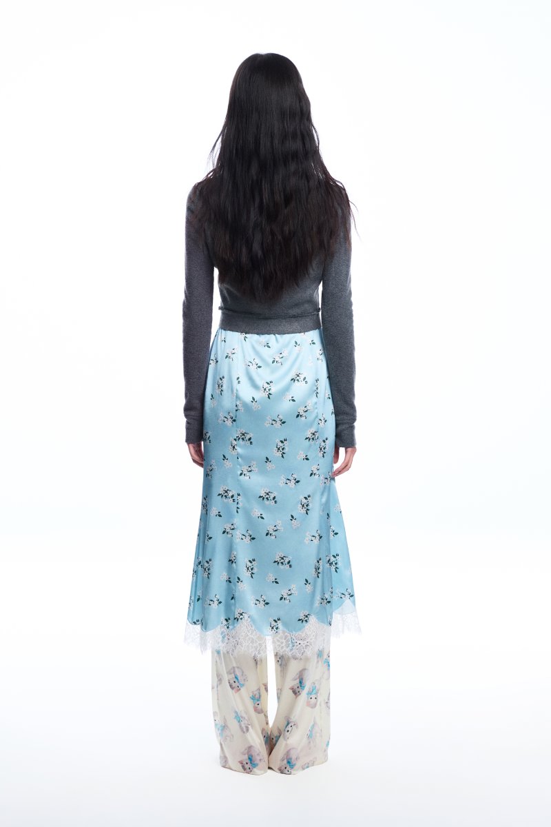Chictopia floral slip midi dress with a flowy silhouette and vibrant floral pattern, perfect for summer or casual occasions.