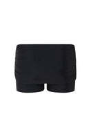 Black Suncillo skort shorts with a fitted waistband and stylish design, perfect for casual or athletic wear.