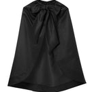 Black IRIS JET Cape jacket by BAÉ shown on a model, featuring sleek design and stylish fit.