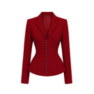 ESTEE FITTED JACKET IN PAPRIKA RED